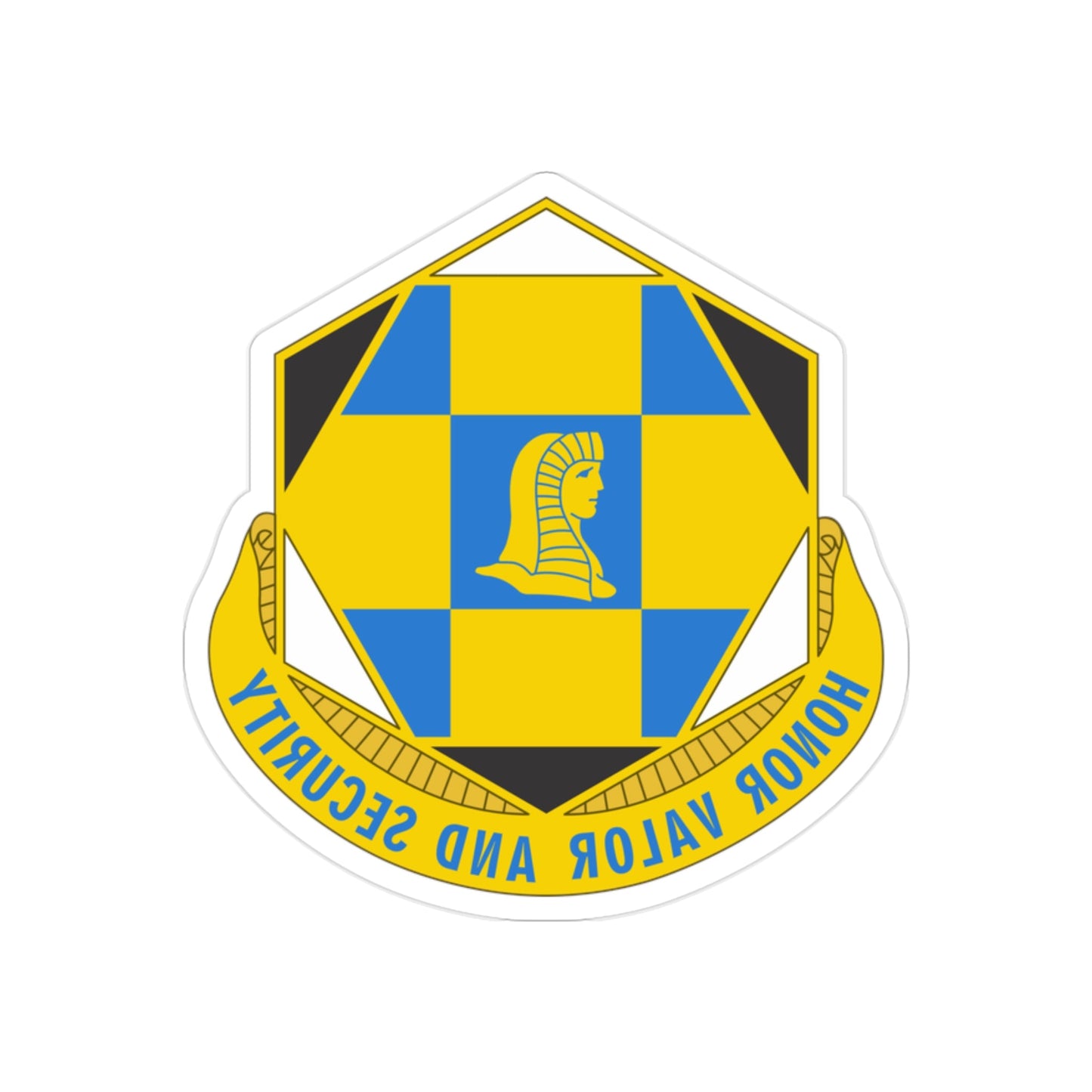 66 Military Intelligence Brigade 2 (U.S. Army) REVERSE PRINT Transparent STICKER-2" × 2"-The Sticker Space