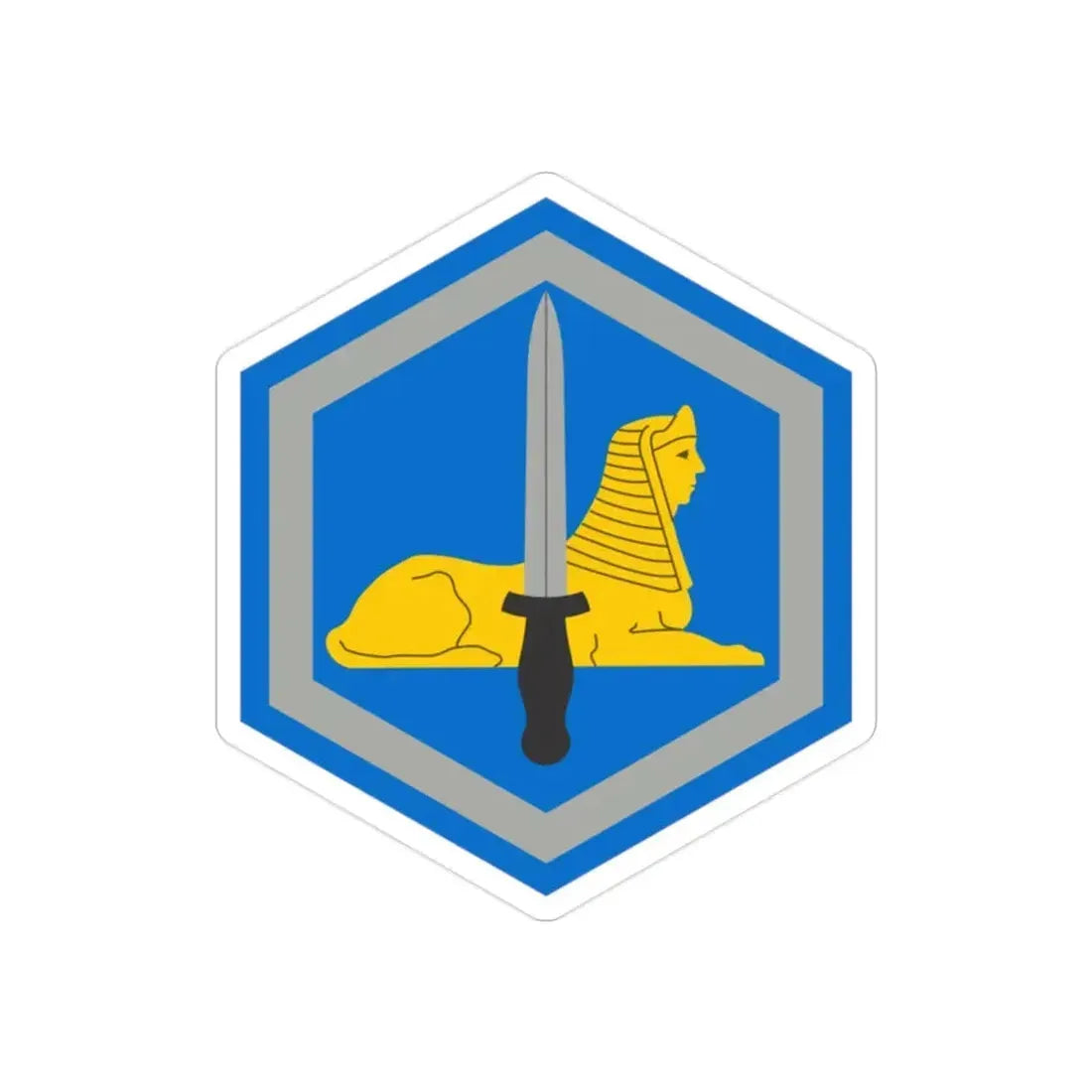 66 Military Intelligence Brigade (U.S. Army) REVERSE PRINT Transparent Die-Cut STICKER - The Sticker Space