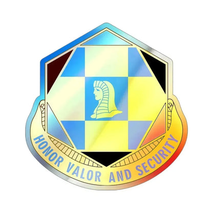 66 Military Intelligence Brigade v2 (U.S. Army) Holographic STICKER Die-Cut Vinyl Decal 4 Inch Holographic - The Sticker Space