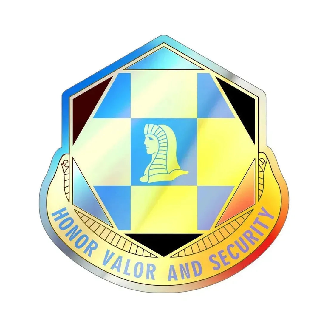 66 Military Intelligence Brigade v2 (U.S. Army) Holographic STICKER Die-Cut Vinyl Decal 6 Inch Holographic - The Sticker Space