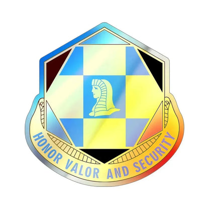 66 Military Intelligence Brigade v2 (U.S. Army) Holographic STICKER Die-Cut Vinyl Decal 6 Inch Holographic - The Sticker Space