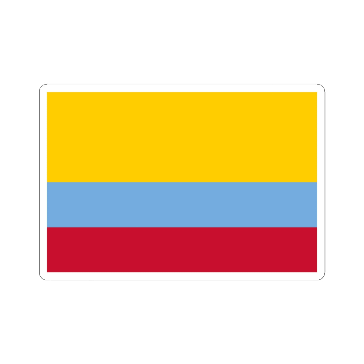 Flag of Venezuela with no coat of arms 1811-1836 (Colombia) STICKER Vinyl Kiss-Cut Decal