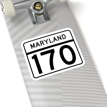 MD Route 170 (Maryland) (Road Sign) STICKER Vinyl Kiss-Cut Decal