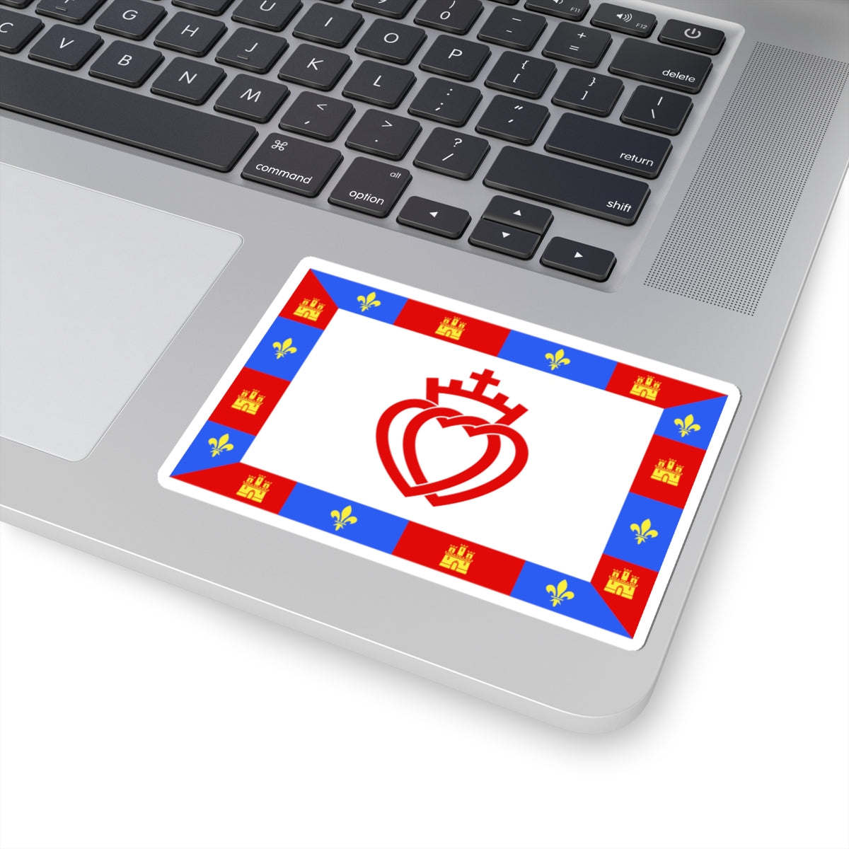 Traditional flag of Vendee (France) STICKER Vinyl Kiss-Cut Decal