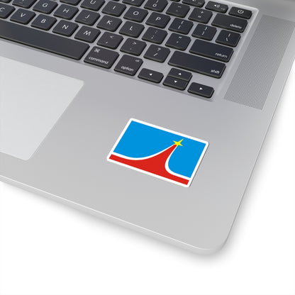 Flag of Lyubertsy Moscow oblast 2007 (Russia) STICKER Vinyl Kiss-Cut Decal