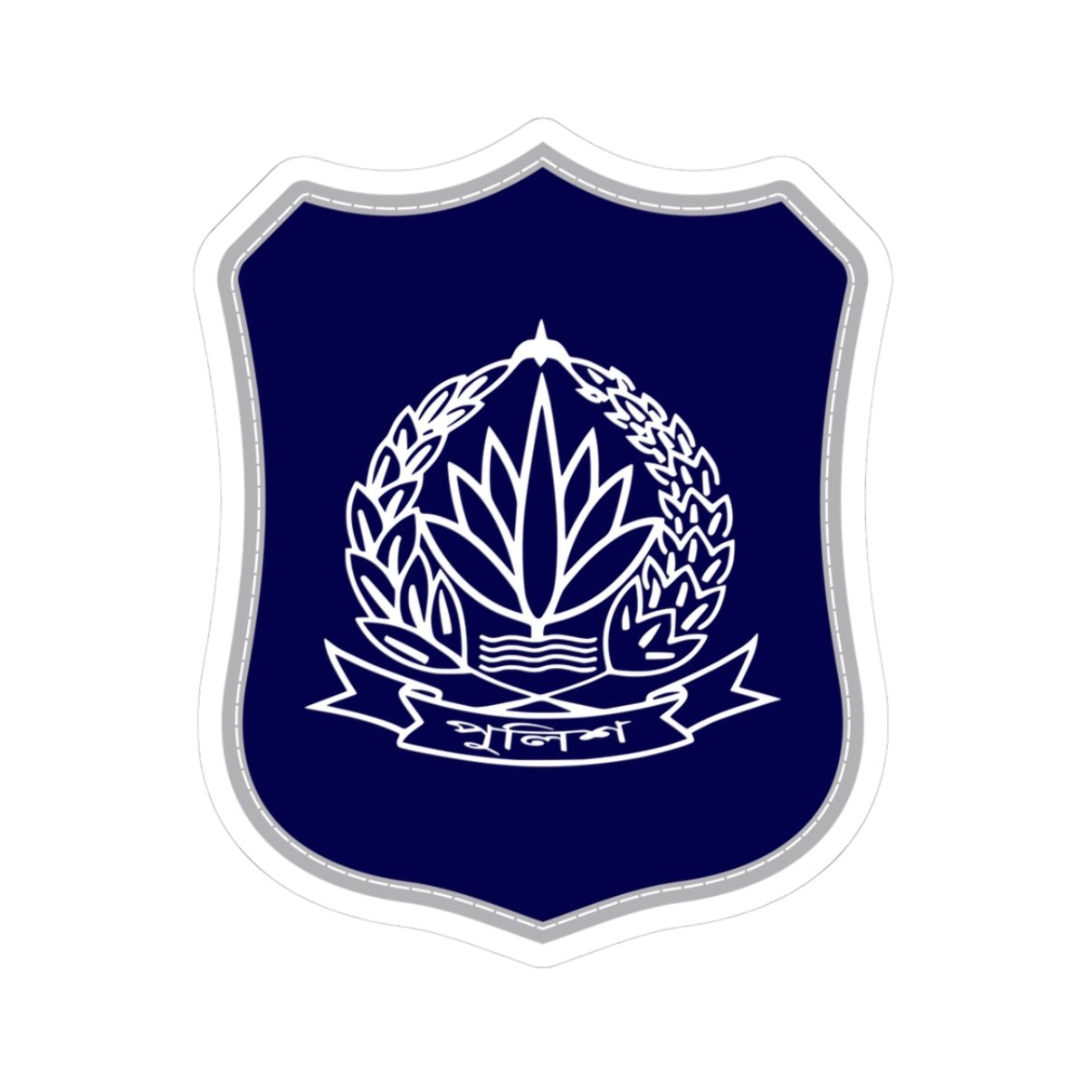 Bangladesh Police Insignia Patch (Bangladesh) (Coat of Arms) STICKER Vinyl Kiss-Cut Decal