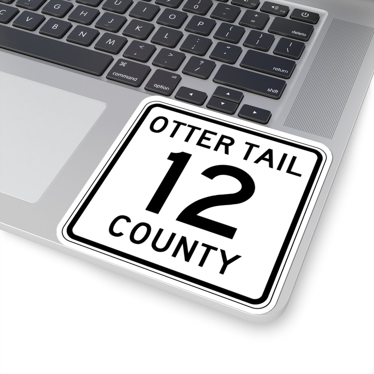 Otter Tail County Route 12 MN (Minnesota) (Road Sign) STICKER Vinyl Kiss-Cut Decal