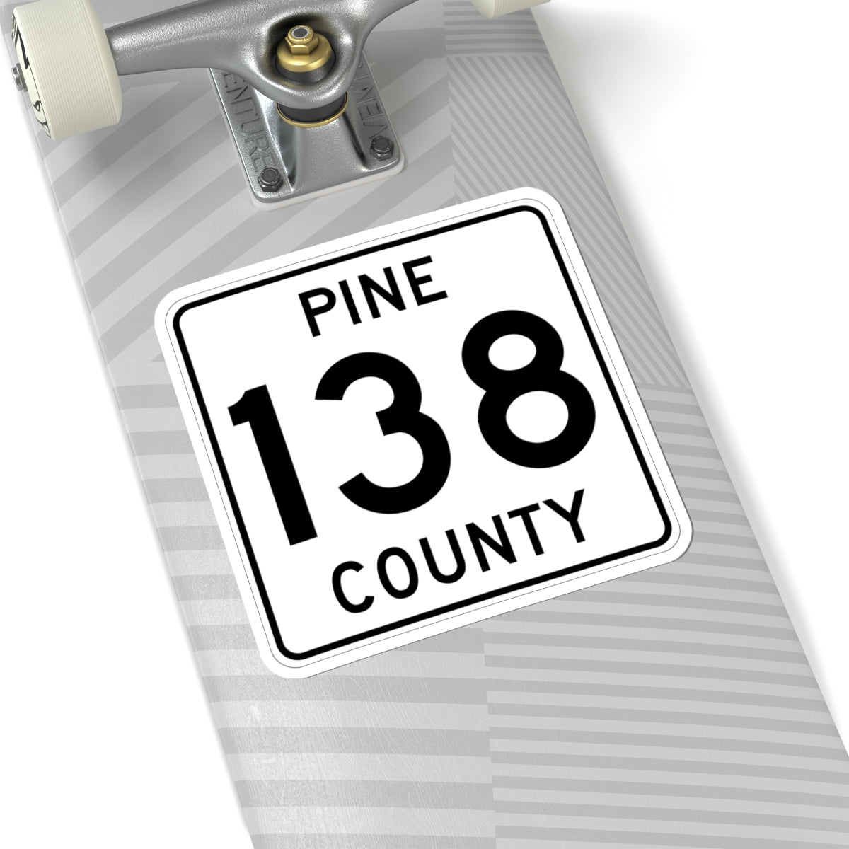 Pine County Route 138 MN (Minnesota) (Road Sign) STICKER Vinyl Kiss-Cut Decal