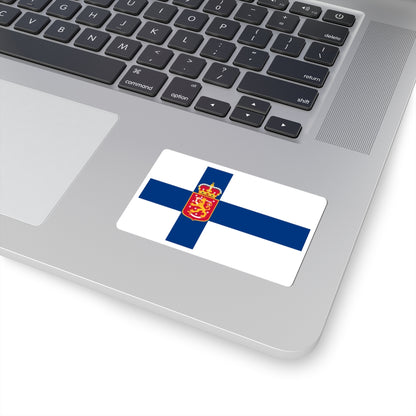 Flag of Finland 1918-1920 (Finland) STICKER Vinyl Kiss-Cut Decal