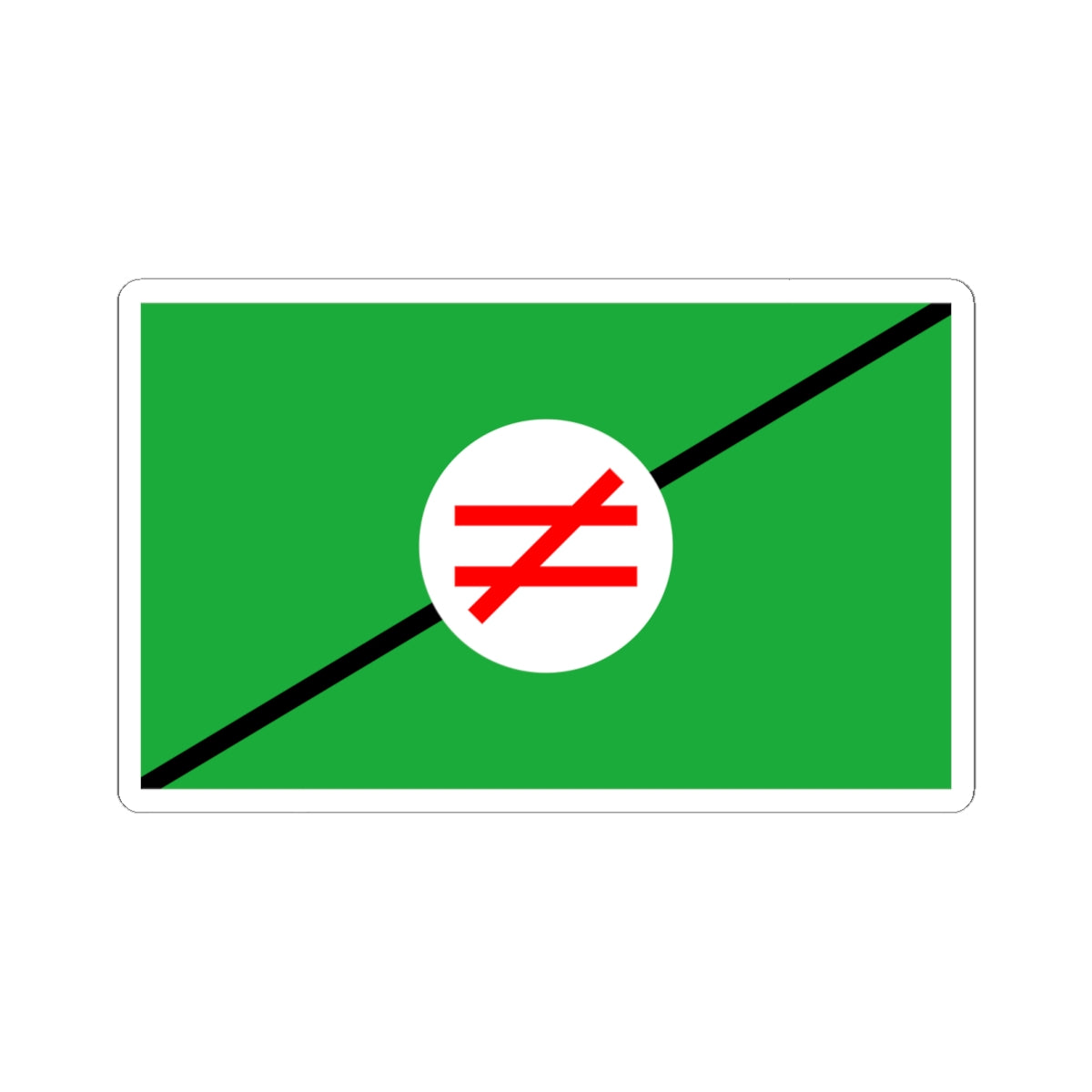 Flag of Pan-Iranist-Party (Iran) STICKER Vinyl Kiss-Cut Decal