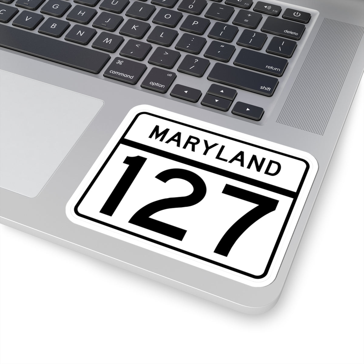 MD Route 127 (Maryland) (Road Sign) STICKER Vinyl Kiss-Cut Decal