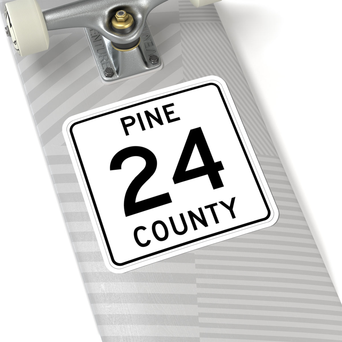 Pine County Route 24 MN (Minnesota) (Road Sign) STICKER Vinyl Kiss-Cut Decal
