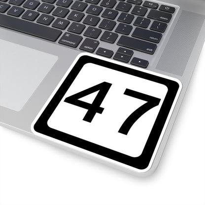 WV-47 (Virginia) (Road Sign) STICKER Vinyl Kiss-Cut Decal