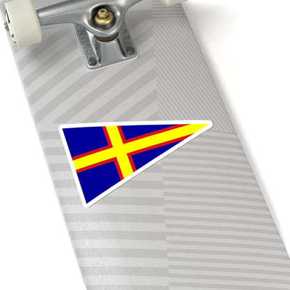 Burgee of club nautico di roma (Italy) STICKER Vinyl Kiss-Cut Decal