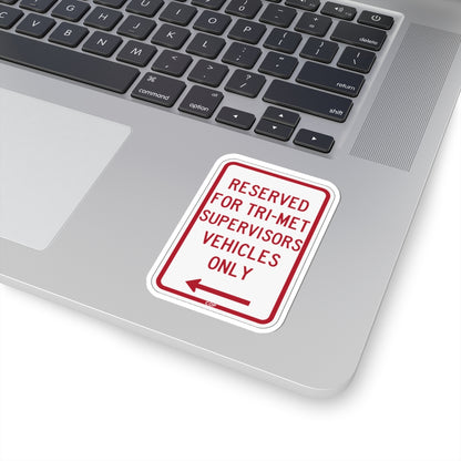 PBOT Road sign P4030 (Oregon) (Road Sign) STICKER Vinyl Kiss-Cut Decal