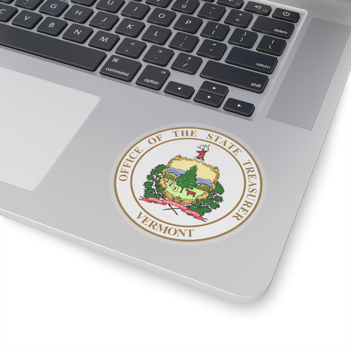 Seal of the State Treasurer of Vermont - STICKER Vinyl Kiss-Cut Decal