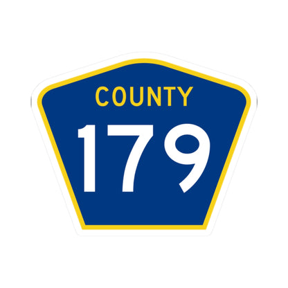 County 179 MN (Minnesota) (Road Sign) STICKER Vinyl Kiss-Cut Decal
