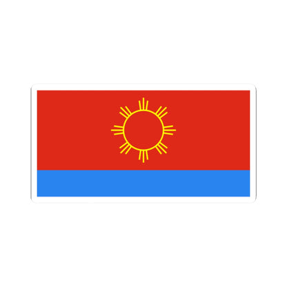 Flag of Polonne raion (Ukraine) STICKER Vinyl Kiss-Cut Decal