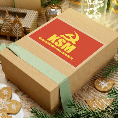 Flag of the Communist Youth Union Czech Republic (Czech Republic) STICKER Vinyl Kiss-Cut Decal