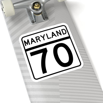 MD Route 70 (Maryland) (Road Sign) STICKER Vinyl Kiss-Cut Decal