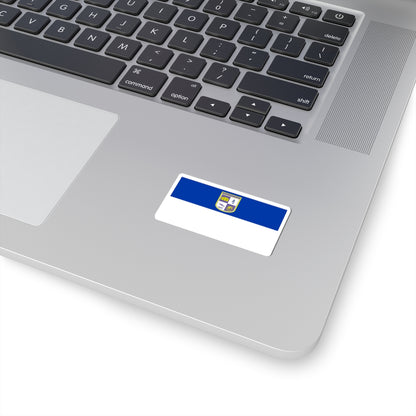 Flag of Dojran Municipality North Macedonia (North Macedonia) STICKER Vinyl Kiss-Cut Decal