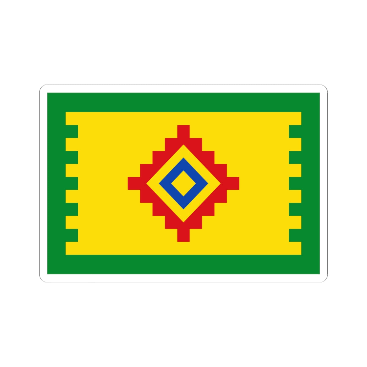 Flag of Obukhovo Moscow oblast (Russia) STICKER Vinyl Kiss-Cut Decal
