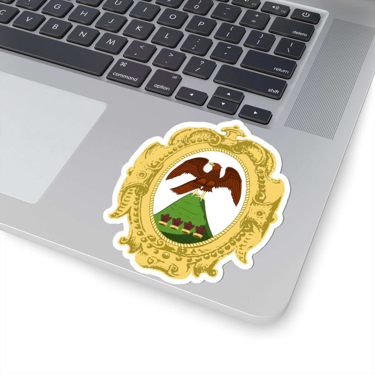 Armas de la República de Tlaxcala (Costa Rica) (Coat of Arms) STICKER Vinyl Kiss-Cut Decal
