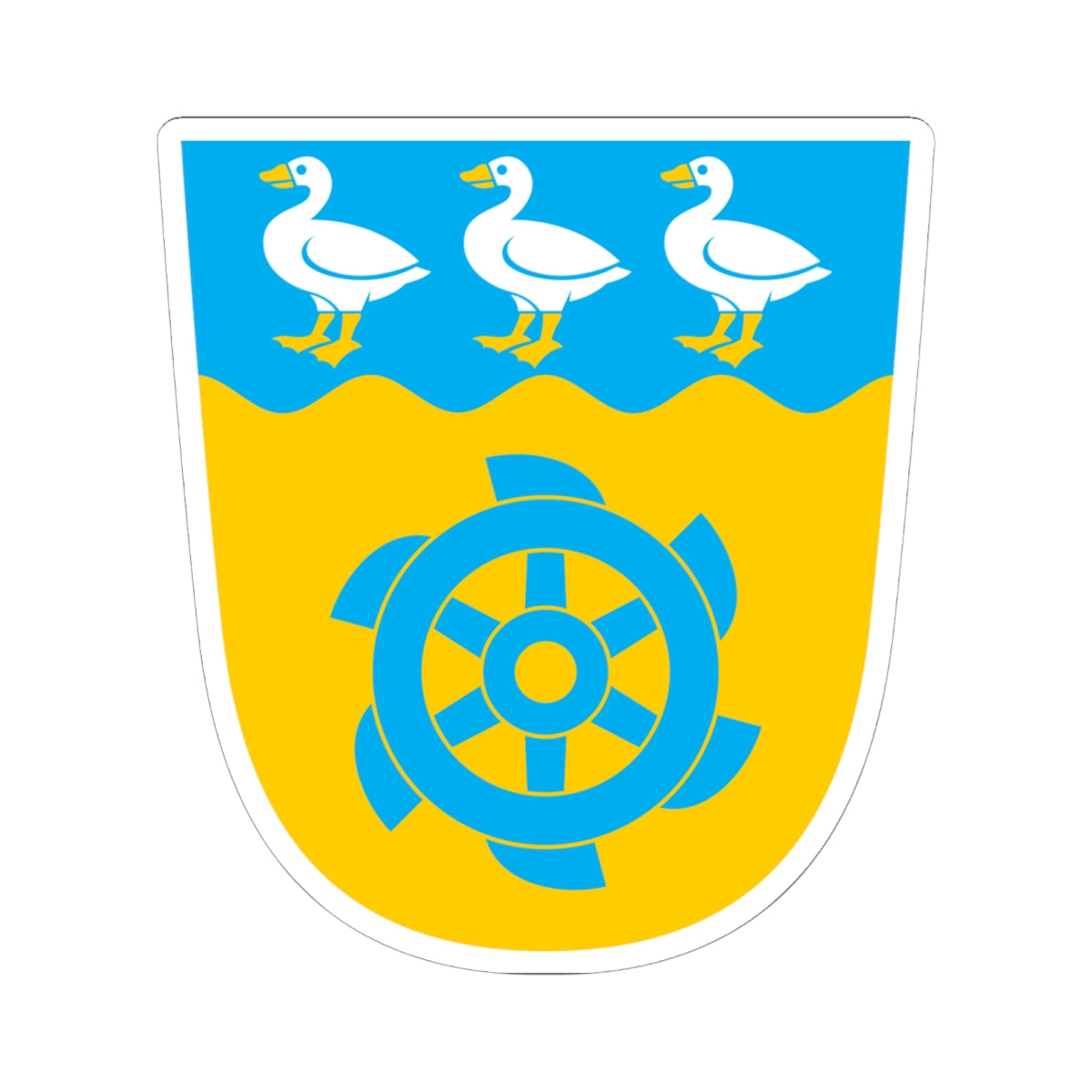 Anija valla vapp (Estonia) (Coat of Arms) STICKER Vinyl Kiss-Cut Decal