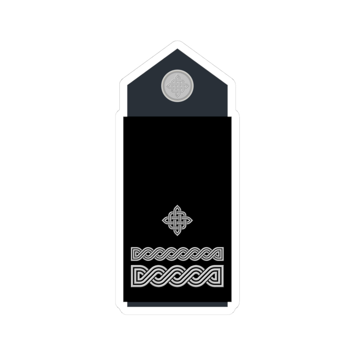 Naramenica službene odore bojnika HRZ i PZO (Croatia) (Military Rank) STICKER Vinyl Kiss-Cut Decal