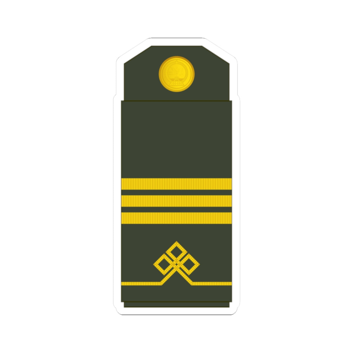 04 Mongolian Army SCP (Mongolia) (Military Rank) STICKER Vinyl Kiss-Cut Decal