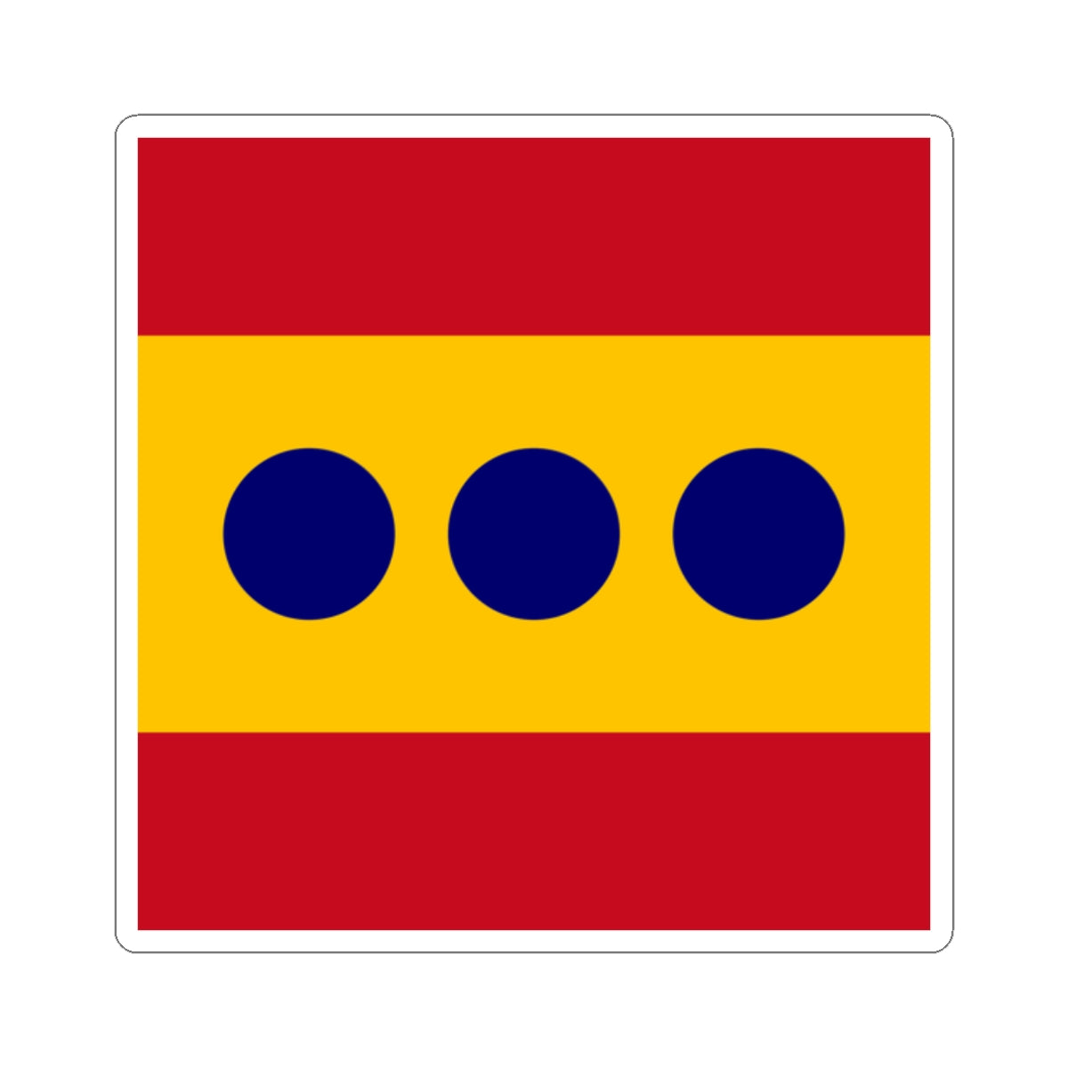 Flag of Admiral Spain (Spain) STICKER Vinyl Kiss-Cut Decal