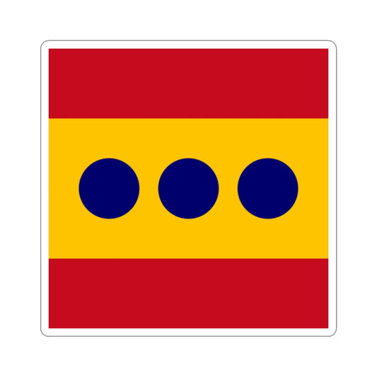 Flag of Admiral Spain (Spain) STICKER Vinyl Kiss-Cut Decal