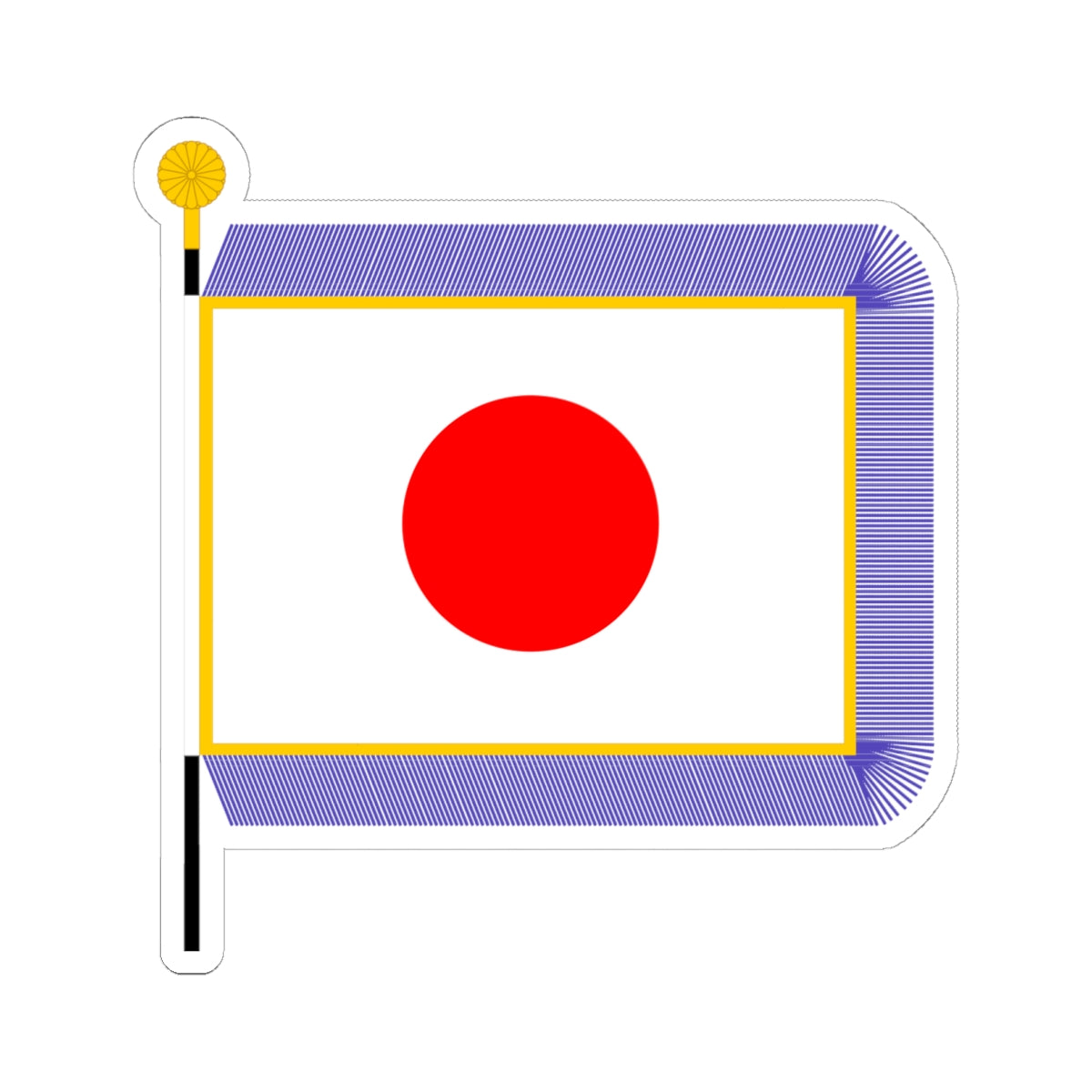 Flag of Japan parade (Japan) STICKER Vinyl Kiss-Cut Decal