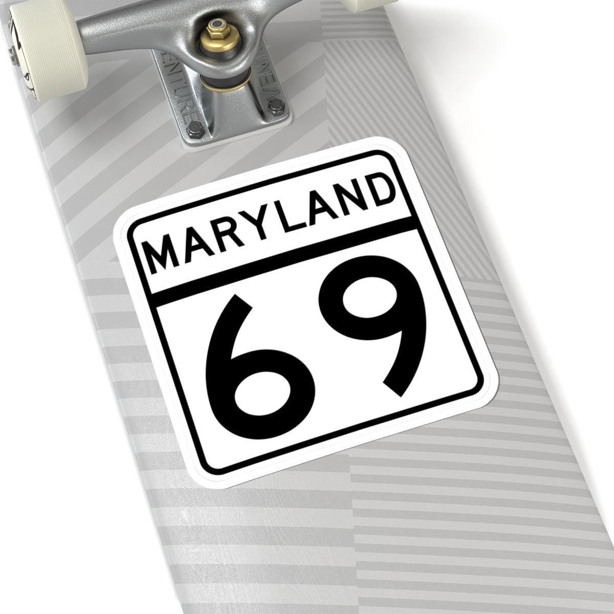 MD Route 69 (Maryland) (Road Sign) STICKER Vinyl Kiss-Cut Decal