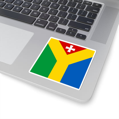 Shepetivka flag (Ukraine) STICKER Vinyl Kiss-Cut Decal