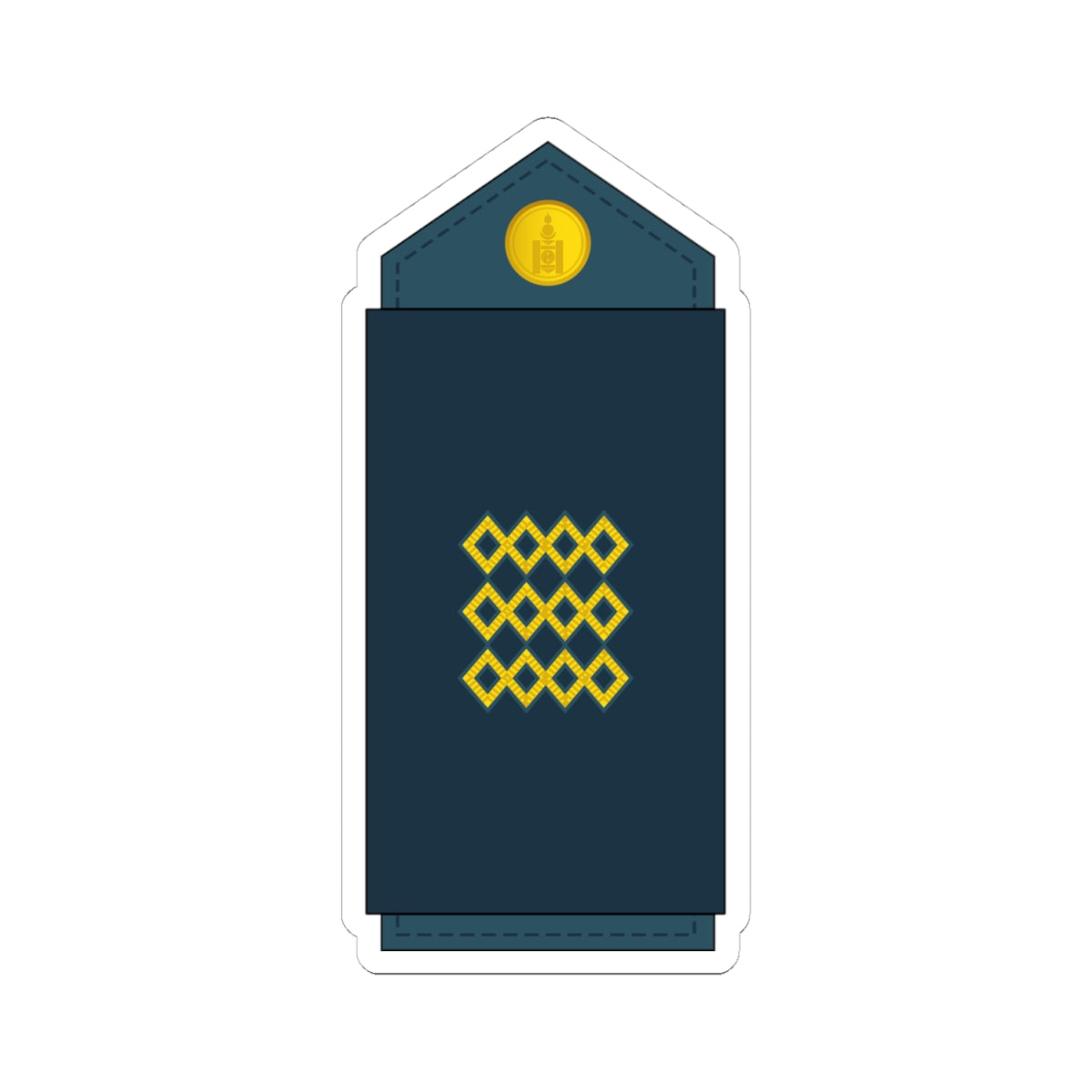 04.Mongolian Air Force SGT (Mongolia) (Military Rank) STICKER Vinyl Kiss-Cut Decal