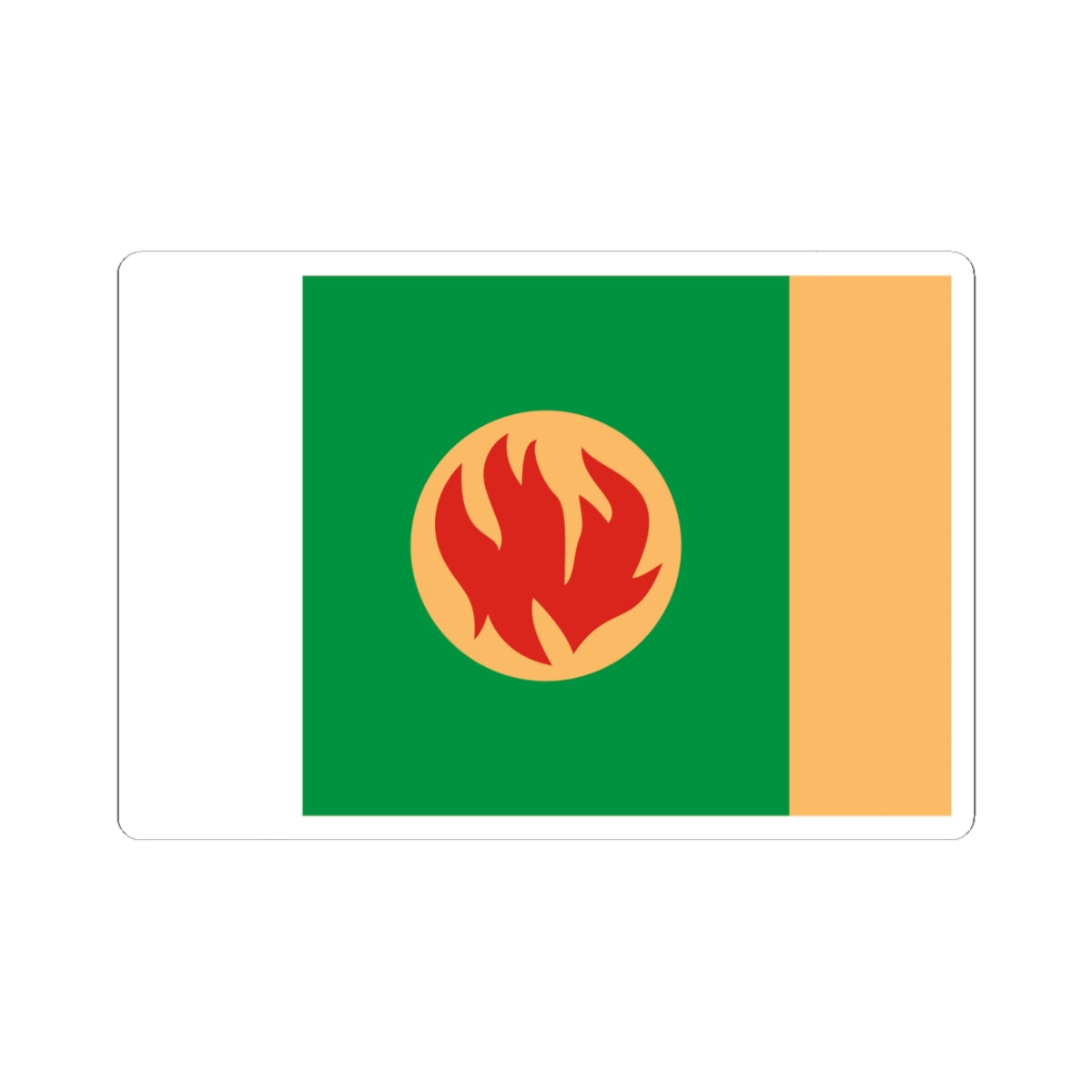 Flag of Pikalyovo Leningrad oblast (Russia) STICKER Vinyl Kiss-Cut Decal
