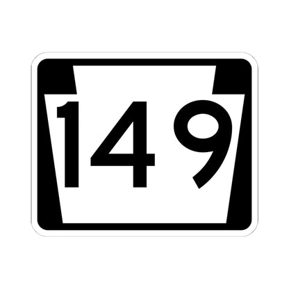 PA-149 (Pennsylvania) (Road Sign) STICKER Vinyl Kiss-Cut Decal