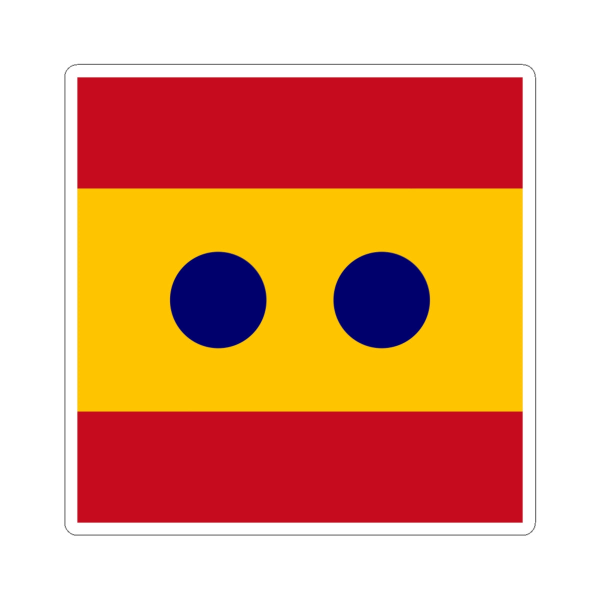 Flag of Vice Admiral Spain (Spain) STICKER Vinyl Kiss-Cut Decal