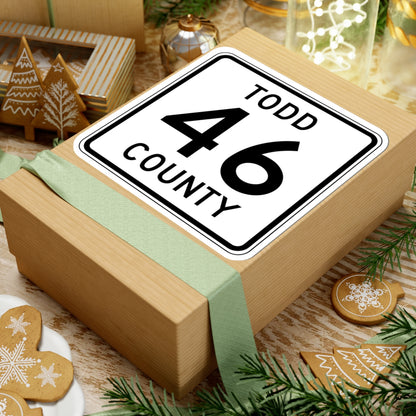 Todd County Route 46 (Minnesota) (Road Sign) STICKER Vinyl Kiss-Cut Decal