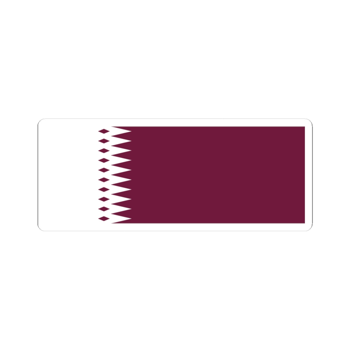 Flag of Qatar 1933-1936 (Qatar) STICKER Vinyl Kiss-Cut Decal