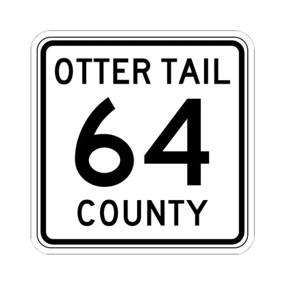 Otter Tail County Route 64 MN (Minnesota) (Road Sign) STICKER Vinyl Kiss-Cut Decal
