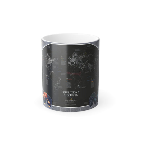World Map - Population and Resources (1998) (Map) Color Changing Mug 11oz-11oz-The Sticker Space
