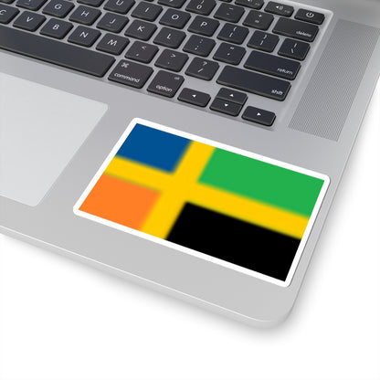 Flag of Bergslagen (Sweden) STICKER Vinyl Kiss-Cut Decal