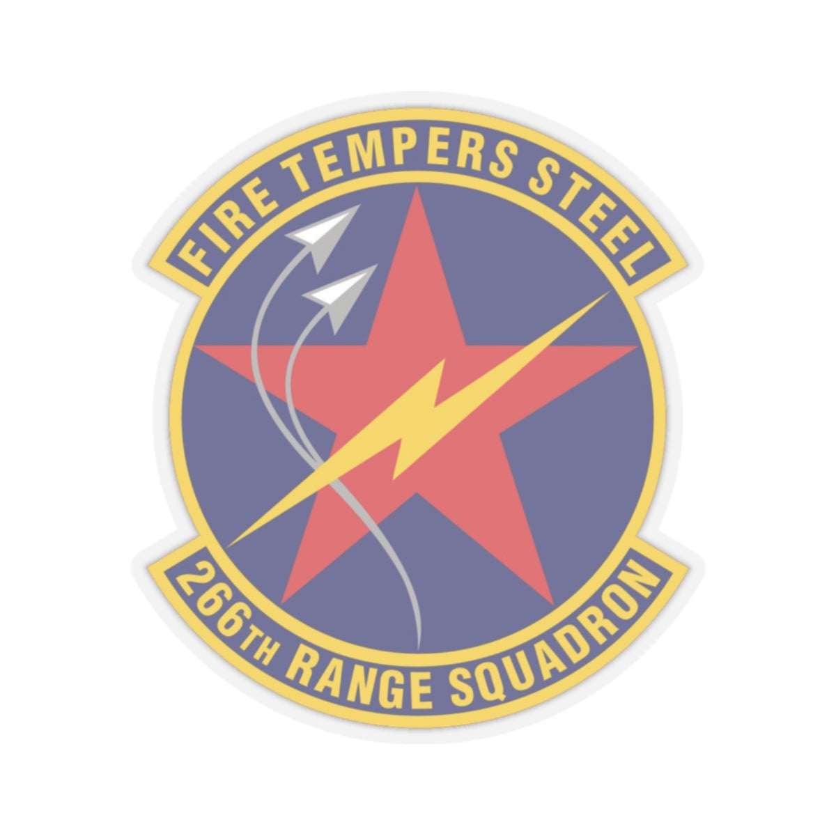 266th Range Squadron (U.S. Air Force) STICKER Vinyl Kiss-Cut Decal-2 Inch-Transparent-The Sticker Space