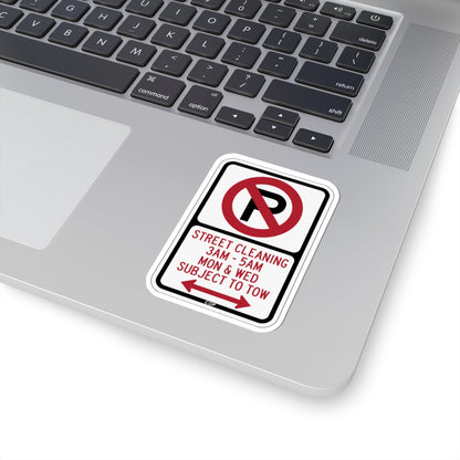 PBOT Road sign P1100D (Oregon) (Road Sign) STICKER Vinyl Kiss-Cut Decal