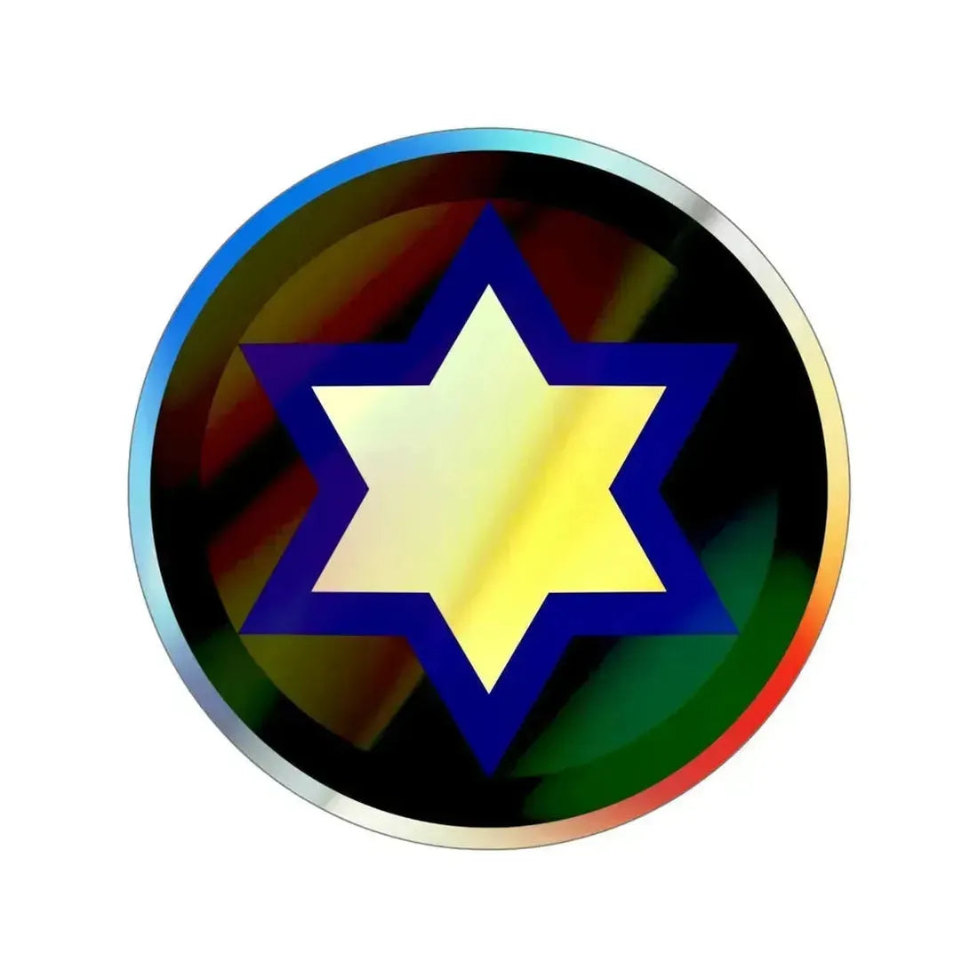 66th Cavalry Division (U.S. Army) Holographic STICKER Die-Cut Vinyl Decal 5 Inch Holographic - The Sticker Space