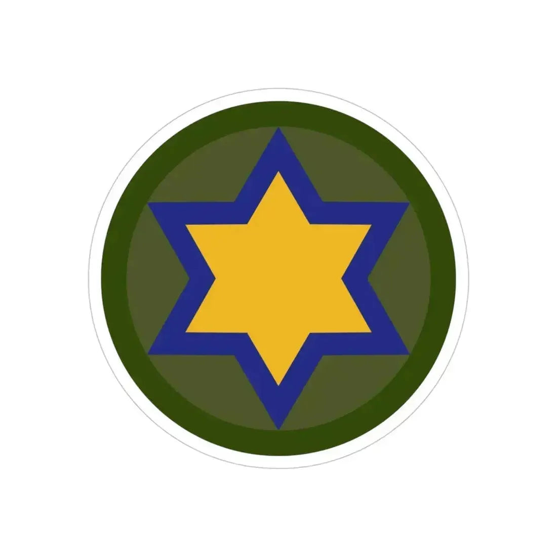 66th Cavalry Division (U.S. Army) Transparent STICKER Die-Cut Vinyl Decal 4 Inch - The Sticker Space