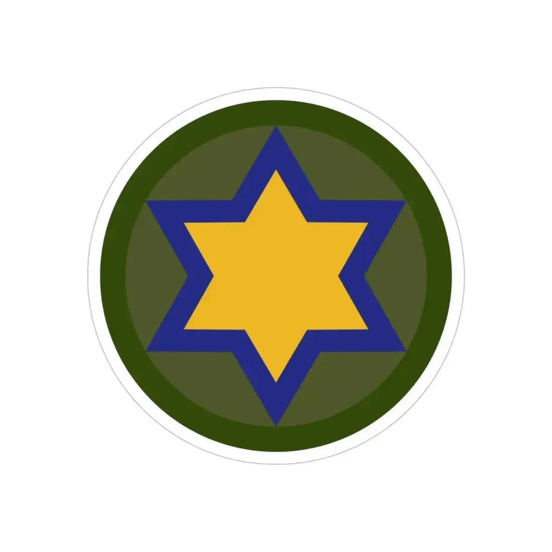 66th Cavalry Division (U.S. Army) Transparent STICKER Die-Cut Vinyl Decal 4 Inch - The Sticker Space