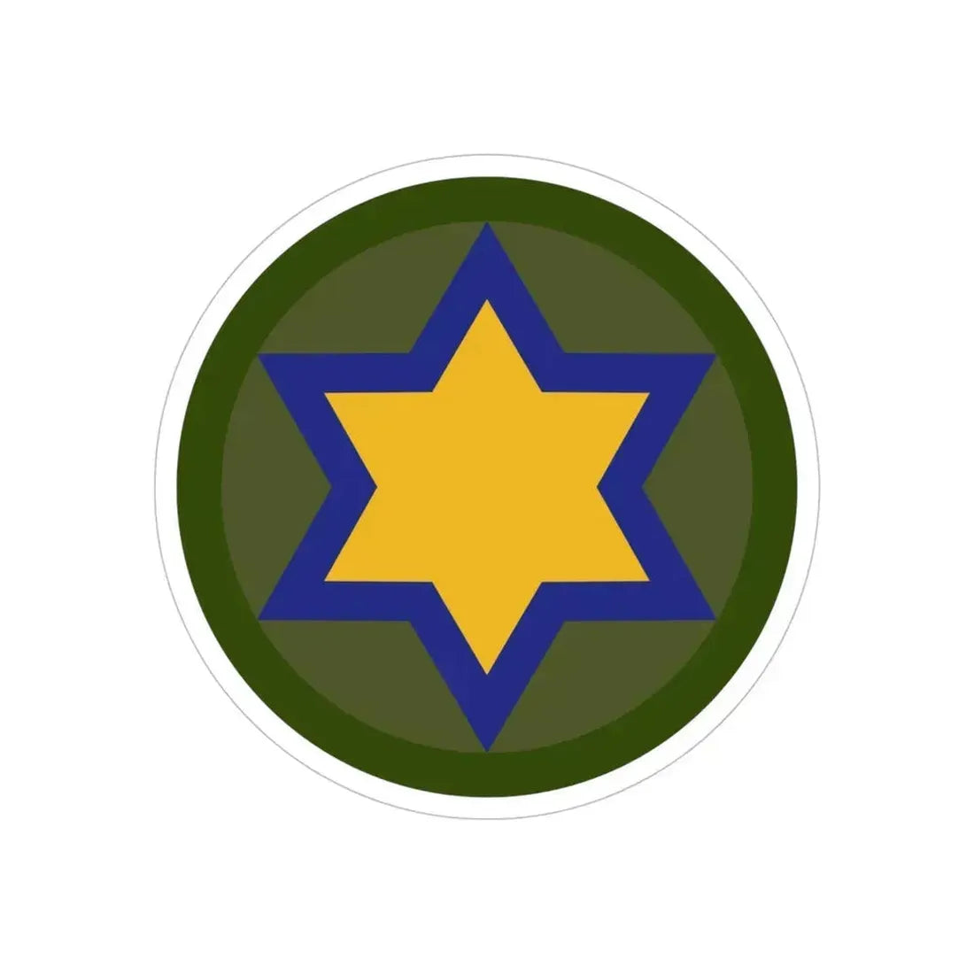 66th Cavalry Division (U.S. Army) Transparent STICKER Die-Cut Vinyl Decal 5 Inch - The Sticker Space